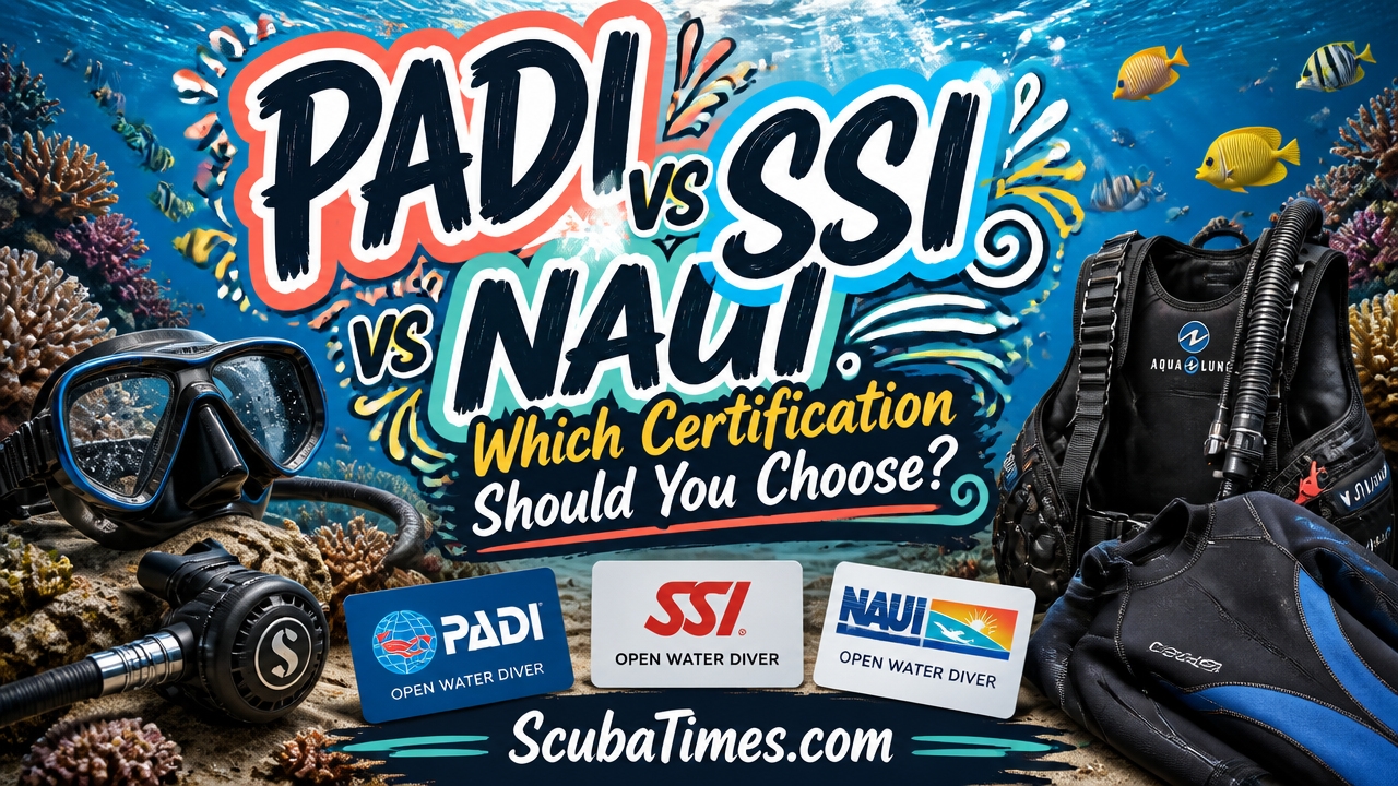 PADI vs SSI vs NAUI: Which Certification Should You Choose?